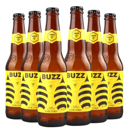 BUZZ蜂狂精酿桂花小麦艾尔啤酒330ml（6瓶装）