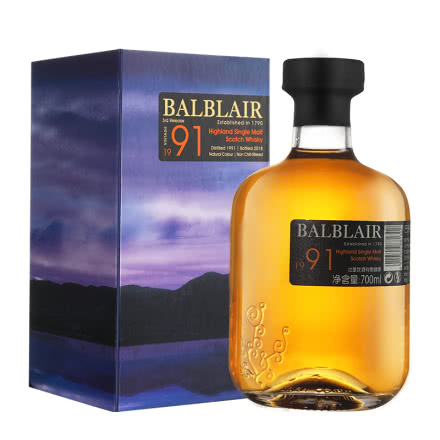 46°巴布莱尔（Balblair）1991年第三版单一麦芽威士忌700ml