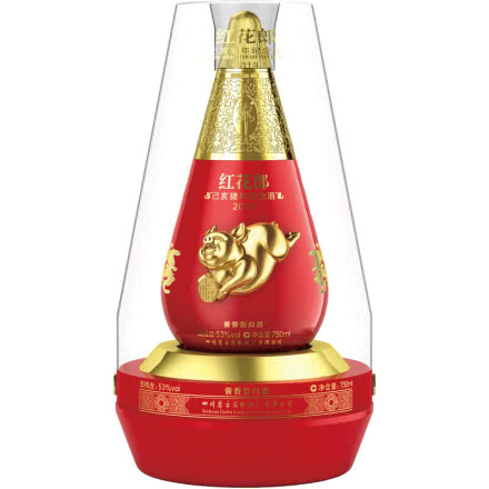 53°郎酒红花郎猪年纪念酱香型白酒750ml（单瓶装）