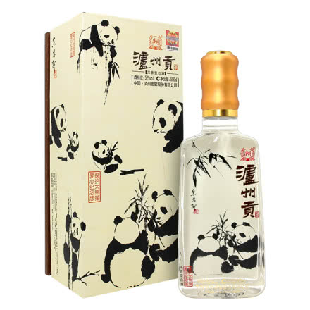 泸州老窖 泸州贡白酒 保护大熊猫爱心纪念版52度 500ml浓香型白酒