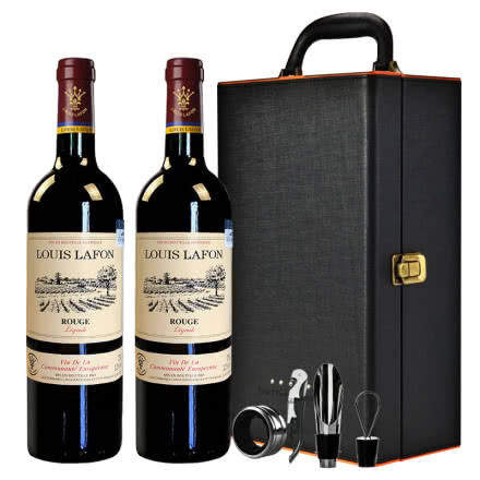 法国进口路易拉菲红酒原装正品原瓶进口干红葡萄酒送礼礼盒装2支