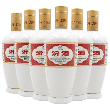 53度汾酒瓷汾 清香型白酒 500ML*6瓶 （2018年）
