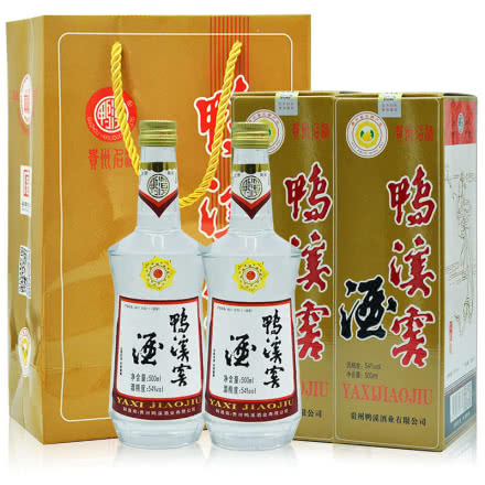 贵州鸭溪窖酒54度浓香型白酒 双瓶装500ml*2