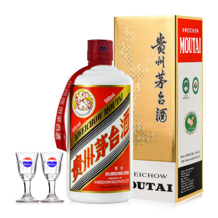 贵州茅台酒 53度飞天茅台酒 500ml 单瓶装(2019年)