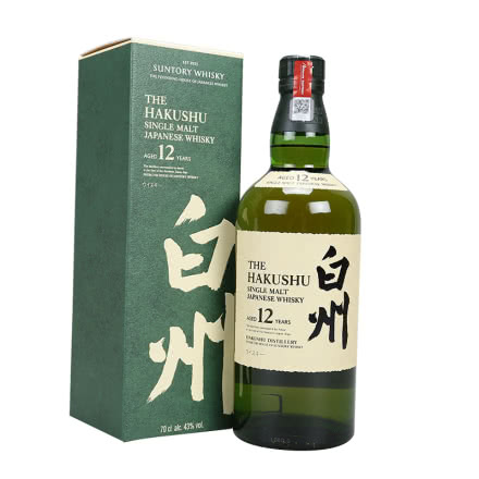 日本原装进口威士忌 白州12年单一麦芽威士忌700ml