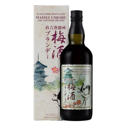 松井（Matsui Umeshu）梅酒 日本甜酒果酒梅子酒水果女士酒 松井白兰地梅酒