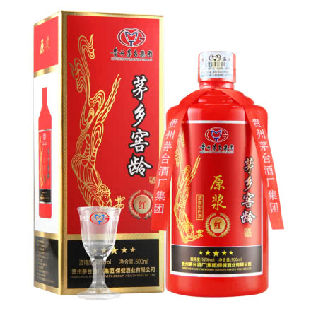 52°贵州茅台集团 茅乡窖龄原浆红500ml*1 单瓶装（2017）