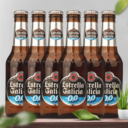 西班牙原装进口啤酒 埃斯特拉无醇啤酒250ML*6瓶