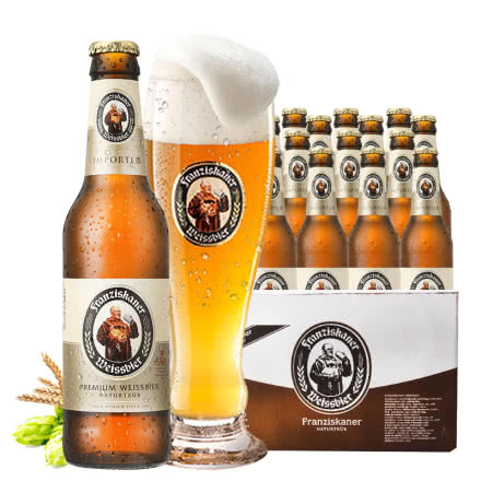 德国进口范佳乐教士小麦白啤酒355ML*24瓶