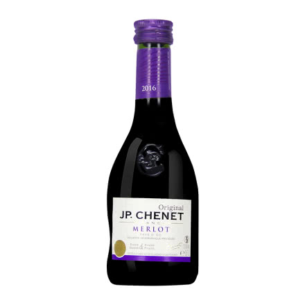 法国进口香奈 梅鹿辄红葡萄酒 13.5度 187ml单瓶装