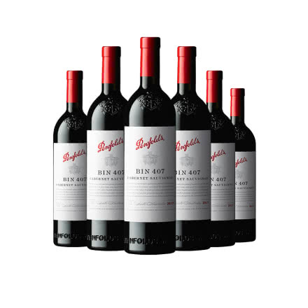 奔富（ Penfolds）BIN407赤霞珠红葡萄酒750ml*6 澳大利亚原瓶进口