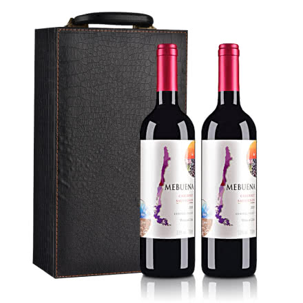 智利红酒原瓶进口干红葡萄酒750ml*2双支礼盒