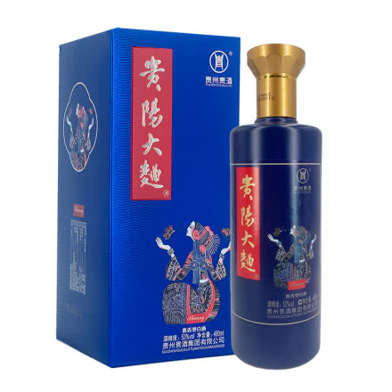 贵阳大曲 53度 酱香型 贵州贵酒集团 蓝盒 2019年 480mlx1瓶
