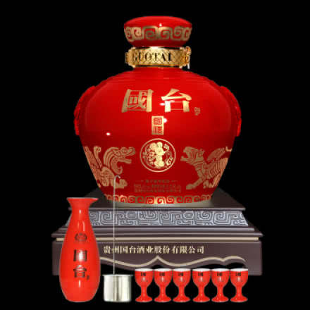 53°贵州国台酒业公司 国台国礼庚子鼠年纪念坛酒 酱香型白酒5L