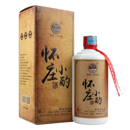 53°贵州怀庄小酌（珍藏）酱香型白酒送礼礼盒装500ml*1瓶