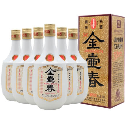 54°金壶春酒 酱香型白酒500ml*6（2018年）