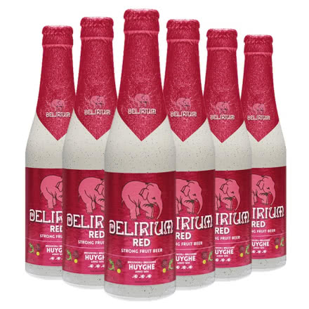 比利时进口精酿 红粉象给劲樱桃烈性果味啤酒 330ml*6