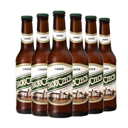 布鲁杰克瓶装拉格啤酒500ml*6瓶整箱捷克原装进口