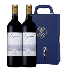 拉菲红酒 拉菲奇波尔多干红葡萄酒 传奇波尔多礼盒750ml（2瓶装）