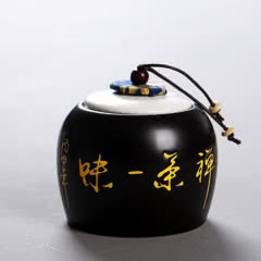紫砂茶叶罐小陶瓷罐存茶罐装茶叶盒茶叶包装盒茶具家用密封精美罐茶盒