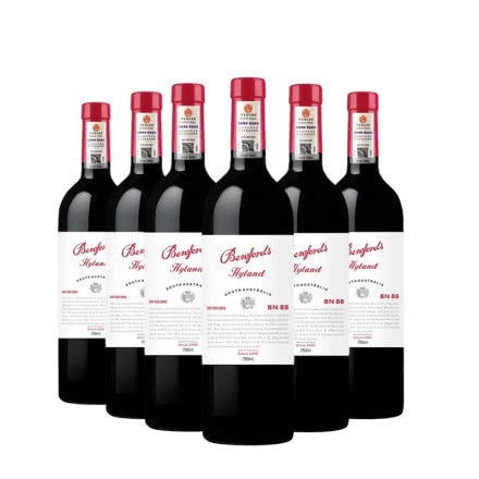 奔富海兰 澳大利亚进口红酒奔富海兰酒庄BN88干红葡萄酒750ml（6瓶）整箱装