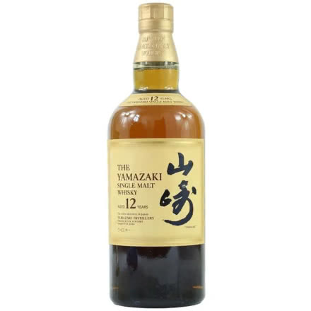 日本原瓶进口洋酒 三得利山崎单一麦芽威士忌700ml