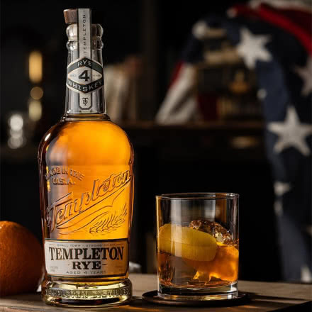 美国坦普顿洋酒 Templeton Rye Whiskey 四年陈酿黑麦威士忌750ml