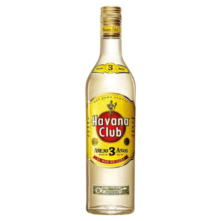 40°古巴Havana Club 哈瓦那俱乐部朗姆酒3年700mL