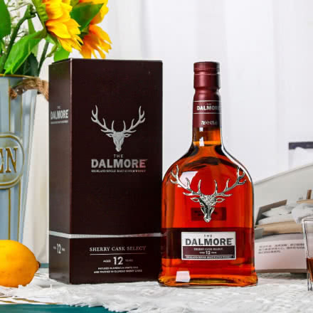 大摩（The Dalmore) 苏格兰单一麦芽威士忌 大摩12年雪莉桶 700ml