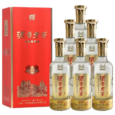 52°泸州老窖稻语浓香型浓香老窖白酒500ml（6瓶装）