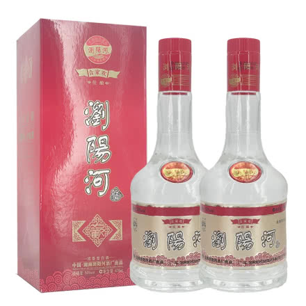 老酒 浏阳河酒 50度 浓香型白酒 2011年 475mlx2瓶